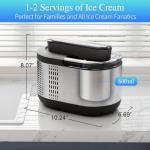 Ice Cream Maker Machine Automatic: TINANA Icecream Machine with LCD Display - Electric Gelato Maker - No Pre-freezing