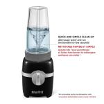 Starfrit Personal Blender - Two 828ml Cups - High, Low & Pulse Modes - 300W - Black