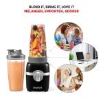 Starfrit Personal Blender - Two 828ml Cups - High, Low & Pulse Modes - 300W - Black