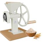 Manual Hand Grain Mill White | Heavy-Duty Hand Operated Food Grinder for Wheat, Corn, Oats, Coffee Beans, Rice & Dry Grains | Hand Crank Kitchen Flour Mill for Home, Camping, Survival & Everyday Use