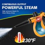Handheld Pressurized Steam Cleaner with 11 Accessories
