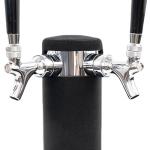 Beer Tower Cooler Insulator, Kegerator Tower Insulator for 3” Diameter Double Tap Draft Beer Tower, Stretchy Neoprene Beer Tower Cooler Sleeve, Kegerator Beer Tower Cover Keg Tower Insulator