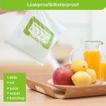 100% Compostable Large Gallon Zip Bag | ECO-Friendly Food Storage Bags | Freezer Bag | Plant-Based BPA-free | Seal well for Fruit,Food and Snack (1, Large)