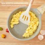 Gaixvny Kitchen Utensils Set - 34 PCS Non-Stick Silicone Cooking Utensils Set with Wooden Handle,Kitchen Gadgets Tools Set for Nonstick Cookware (Cream White-34P)