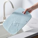 CAROTE Cutting Boards for Kitchen, Plastic Cutting Board Set of 3, Lightweight Chopping Boards for Vegetable/Meat/Fruit, with Easy Grip Handle, Dishwasher Safe Colorful