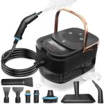 Steam Cleaner, Steamer for Cleaning, 2500W Pressurized Steam Cleaner with 1.2L Water Tank and 12 Attachments, Portable Steamer Cleaner for Home Car Kitchen Bathroom Furniture Tile Grout