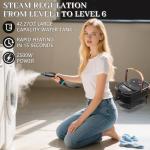 Steam Cleaner, Steamer for Cleaning, 2500W Pressurized Steam Cleaner with 1.2L Water Tank and 12 Attachments, Portable Steamer Cleaner for Home Car Kitchen Bathroom Furniture Tile Grout