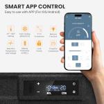 Pitycbo Car Refrigerator 12v Portable Fridge for Car, Auto 56 Quart Dual Zone Freezer Compressor Cooler, -4℉—68℉ 12/24V DC 100~240 Volt AC for Truck, Camping, Travel, Vehicles, RV