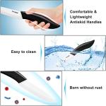 Eocogup Paring Knife, Large Handle and Super Sharp Ceramic Knife Blade of 4 Inch,Rust Proof Stain Resistant,ABS Handle(Black).