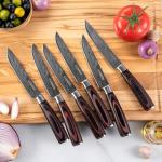 17-Piece Master Chef Knife Block Set – Damascus Steel & Acacia Wood Block
