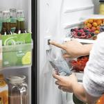 GE GNE27JYMFS 36" French Door Refrigerator with 27 cu. ft. Total Capacity Energy Star LED Lighting Internal Water Dispenser Spill-Proof Shelves in Fingerprint Resistant Stainless Steel