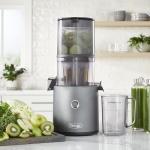 Omega Cold Press Juicer - Hands Free Vegetable and Fruit Masticating Juicer Machine with 68-oz. capacity, Extra Large Hopper for No-Prep and Whole Recipe Batch Juicing, Easy Clean, 150-Watts, Gray