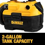 DEWALT 20V MAX Cordless Wet-Dry Vacuum, 2 Gallon