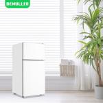DEMULLER 2.4 Cu.ft White Mini Fridge with Top Freezer Dorm Refrigerator with 7 Adjustable Temperature Control & Ajustable Feet, Small Fridge Ideal for One Person Use Apt Kitchen Office