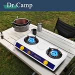 Dr.Camp 2 Burner Camping Stove with white color