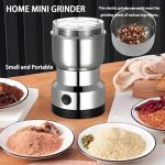 Electric Coffee Grinder,Multifunctional Coffee Bean Grinder,Food Grade 18/10 Stainless Steel Blades,Lightweight Design,Suitable for Beans,Spices and Herbs