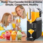 Slushie Machine No Ice Needed, 88oz Large Capacity Slushy Machine for Home, 6 Presets Slushie Maker for Frozen Drink, Slush, Margaritas, Frappés, Slushy Machine with DIY Mode, LED Display & Auto Clean