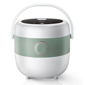 Bear Rice Cooker 3 Cups (Uncooked), 3D Heating and Fuzzy Logic, Healthy Nonstick Small Rice Cooker, PFAS-Free, Touch-Screen, for White/Brown Rice Quinoa Oatmeal Soup