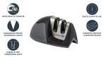 KitchenIQ 2-Stage Knife Sharpener with Non-Slip Base