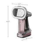 Rowenta Iron Steamer for Clothes, 3in1 Hand Held Steamers, Clothing Steamer, Ironing, Lint Remover, 7.1 Oz Tank, 1875 Watts, Auto-Off, Black & Pink, DR8865