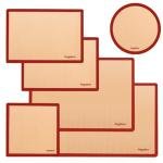 Silicone Baking Mats Set of 6, Food Grade Non-stick Reusable Baking Mat, Silicone Baking Slip Mat Oven Liner Sheet, Round & Square Cake Pan Mat, Pastry Board Rolling Dough Mats for Macaron Cookie