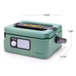 Presto 06016 6-Quart Nomad Traveling Slow Cooker, Locking Lid, Dry Erase Board, Green