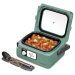 Presto 06016 6-Quart Nomad Traveling Slow Cooker, Locking Lid, Dry Erase Board, Green