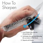KitchenIQ 2-Stage Knife Sharpener with Non-Slip Base
