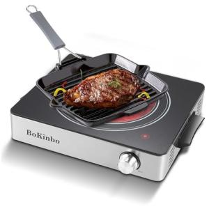 Single Infrared Burner, 1800w electric stove, compact size portable electric stove, burners for cooking, hot plates for cooking, portable cooktop, hot plates for countertop