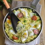 【2 Pack】Silicone Cooking Spoon for Nonstick Cookware - Wooden Handle Kitchen Spoon for Mixing, Flipping, Scraping & Serving - Heat-Resistant Spatula for Baking, Stirring (11.4'' Black 2-Pcs)