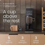 Chefman Caffeinator Single Serve Coffee Maker, Brew Kcups & Grounds, Drip Coffee Machine with Brew Strength Settings, Iced Coffee Function, 48 oz. Removable Water Reservoir