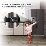 Child Safety Refrigerator Door Lock, Baby Kids Multi-Functional Cabinets Latches, Fit Closed Handle Cabinets, Fridge, Kitchen, Oven (Regular)