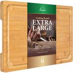 XL Bamboo Cutting Board with Juice Groove and Handles