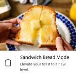 BALMUDA The Toaster | Steam Oven Toaster | Compact Size 14.1" W x 12.6" D x 8.2" H | 5 Cooking Modes: Sandwich Bread, Artisan Bread, Pizza & Pastry, Oven | Baking Pan Included | US Version | Black