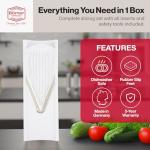 Swissmar V-Prep™ Mandoline Slicer – Versatile Kitchen Slicer for Julienne, Shred, Cube & Slice – Includes Multi-Function Bowl & Safety Holder – Essential Kitchen Gadget – White