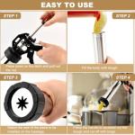 24pcs Churro Maker Machine Multifunctional Hollow Churros Machine,Churreras Para Churros Stainless Steel Churro Gun Kit,with Piping Bag,2 Brushes,7 Tips,13Discs