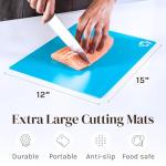 Flexible Plastic Cutting Board Mats - Set of 6