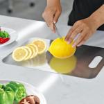 3-Piece Double-Sided Stainless Steel Cutting Boards