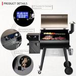 Z GRILLS 2025 Upgrade 8-in-1 Electric Wood Pellet Grill & Smoker with PID V3.0 Controller, LCD, 697 Sq In, Dual-Wall Insulation, Meat Probes, Easy Hopper Clean-out & Grill Cover