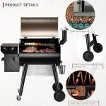 Z GRILLS 2025 Upgrade 8-in-1 Electric Wood Pellet Grill & Smoker with PID V3.0 Controller, LCD, 697 Sq In, Dual-Wall Insulation, Meat Probes, Easy Hopper Clean-out & Grill Cover