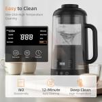 ROPPLIFE 8 in 1 Nut Milk Maker Machine,35oz Automatic for Almond Milk,Oat Milk,Soy Milk,with Self-Cleaning,12H Delay Start,Quiet Blender for Plant-Based Milk