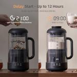 ROPPLIFE 8 in 1 Nut Milk Maker Machine,35oz Automatic for Almond Milk,Oat Milk,Soy Milk,with Self-Cleaning,12H Delay Start,Quiet Blender for Plant-Based Milk