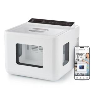 FermentPro 12.8L Smart Fermentation Machine - All-in-One Automatic Maker for Yogurt, Kombucha, Kimchi, Natto - Precise 50-115°F, Heating & Cooling, Fermenter w/Temp Control, 1 hour to 30 Day Timer