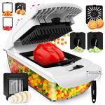 Fullstar The Original Pro Chopper - Vegetable Chopper and Spiralizer, Food Chopper with Container, Fruit Slicer, Kitchen Gadgets & Gifts, Home Essentials (9 in 1, White)