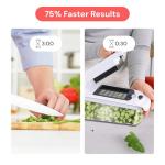 Fullstar The Original Pro Chopper - Vegetable Chopper and Spiralizer, Food Chopper with Container, Fruit Slicer, Kitchen Gadgets & Gifts, Home Essentials (9 in 1, White)