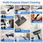 SENMO Steam Mop, 14-in-1 Detachable Steam Cleaner for Home and Floor, 1300W 228°F Deep Cleaning MultiPurpose Floor Steamer with 14 Attachments for Hardwood Floors, Tile, Grout, Furniture, Carpet, Wall