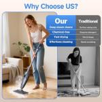 SENMO Steam Mop, 14-in-1 Detachable Steam Cleaner for Home and Floor, 1300W 228°F Deep Cleaning MultiPurpose Floor Steamer with 14 Attachments for Hardwood Floors, Tile, Grout, Furniture, Carpet, Wall