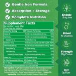 Smart Eats - Iron Powder | Highly Absorbed | Avoids Side Effects | Complete Nutrition: Protein, Vitamins, Fiber | Tasty Drinks & Shakes | Boost Hemoglobin, Ferritin | Vanilla Flavor | 15 Scoops