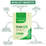 Smart Eats - Iron Powder | Highly Absorbed | Avoids Side Effects | Complete Nutrition: Protein, Vitamins, Fiber | Tasty Drinks & Shakes | Boost Hemoglobin, Ferritin | Vanilla Flavor | 15 Scoops