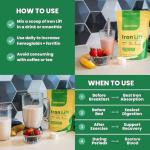 Smart Eats - Iron Powder | Highly Absorbed | Avoids Side Effects | Complete Nutrition: Protein, Vitamins, Fiber | Tasty Drinks & Shakes | Boost Hemoglobin, Ferritin | Vanilla Flavor | 15 Scoops